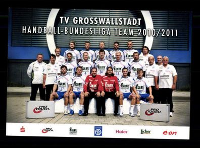 Original Handball Mannschaftskarte TV Grosswallstadt 2010-11 + A221885