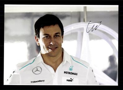 Toto Wolff Formel 1 Motorsportchef bei Mercedes Original Signiert + G 35205