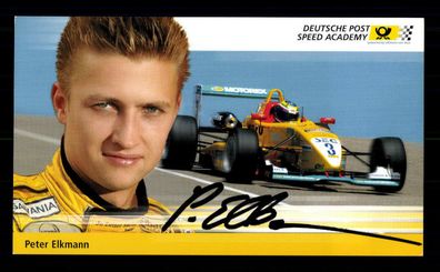 Peter Elkmann Autogrammkarte Original Signiert Motorsport + G 35240