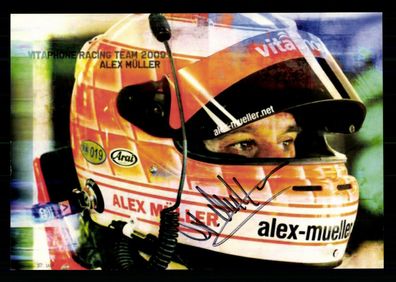 Alex Müller Autogrammkarte Original Signiert Motorsport + G 35225