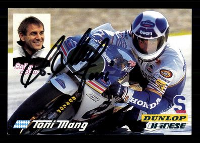 Toni Mang Autogrammkarte Original Signiert Motorsport + G 35233