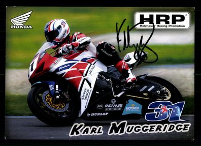 Karl Muggeridge Autogrammkarte Original Signiert Motorsport + G 35237