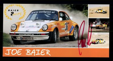 Joe Baier Autogrammkarte Original Signiert Motorsport + G 35241