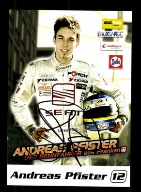 Andreas Pfister Autogrammkarte Original Signiert Motorsport + 221355
