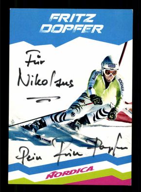 Fritz Dopfer Autogrammkarte Original Signiert Ski Alpin + A 221481
