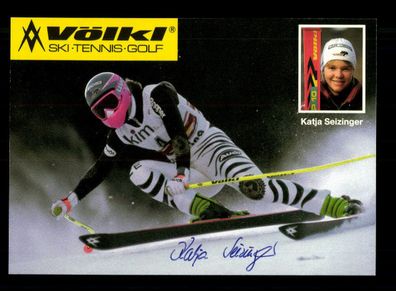 Katja Seizinger Autogrammkarte Original Signiert Skialpine + A 221539
