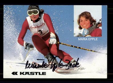 Maria Epple Autogrammkarte Original Signiert Ski Alpine + A 222937