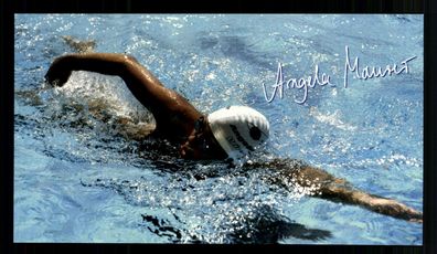 Angela Maurer Autogrammkarte Original Signiert Schwimmen + G 36815