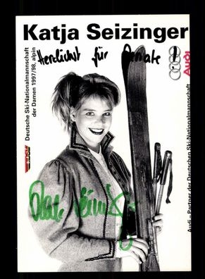 Katja Seizinger Autogrammkarte Original Signiert Skialpine + A 221525