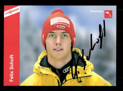 Felix Schoft Autgrammkarte Original Signiert Skispringen + A 221630