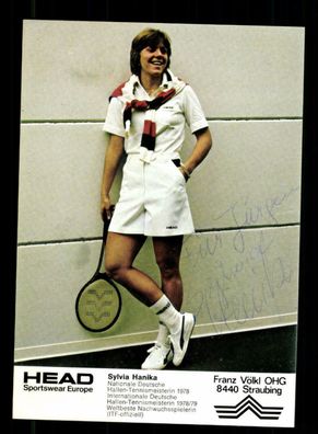 Sylvia Hanika Autogrammkarte Original Signiert Tennis + A 221636