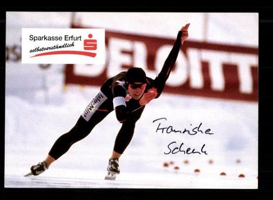 Franziska Schenk Autogrammkarte Original Signiert Eisschnellauf + A 221652
