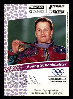 Sonny schönbächler Olimpiasieger 1994 Original Signiert Skiakrobatik + G 35601