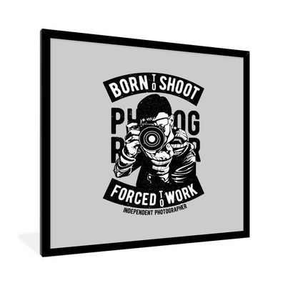 Poster - 40x40 cm - Kamera - Foto - Retro