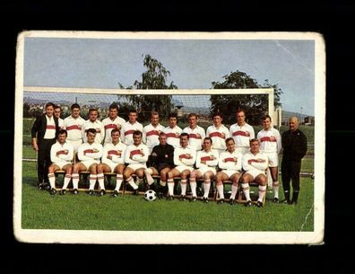 Mannschaft VFB Stuttgart Bergmann Sammelbild 1965-66 Nr. 161 + A 221260