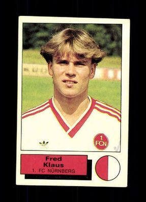 Fred Klaus 1. FC Nürnberg Panini Sammelbild 1986 Nr. 253