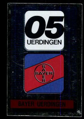 Bayer Uerdingen Wappen Panini Sammelbild 1986 Nr. 290