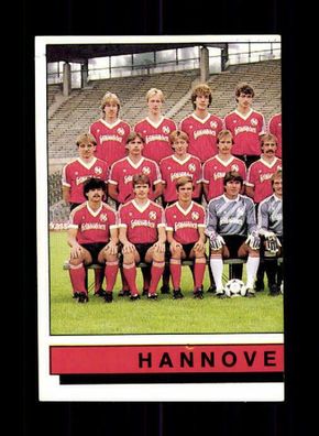 Teil der Mannschaftskarte Hannover 96 Panini Sammelbild 1986 Nr. M 15