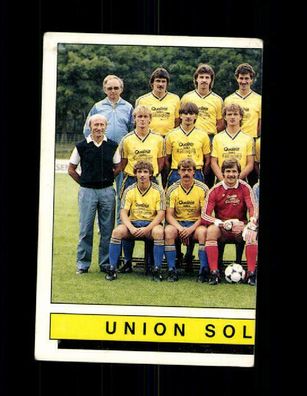 Teil der Mannschaftskarte Union Solingen Panini Sammelbild 1986 Nr. 395