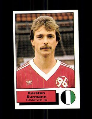 Karsten Surmann Hannover 96 Panini Sammelbild 1986 Nr. 123