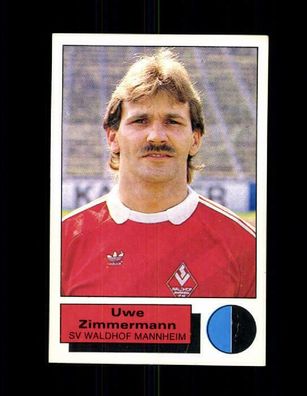 Uwe Zimmermann Waldhof Mannheim Panini Sammelbild 1986 Nr. 189