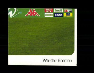 Teil des Mannschaftsbildes Werder Bremen Panini Sammelbild 2006-07 Nr. 119
