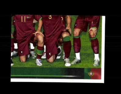 Teil des Mannschaftsbildes Portugal UEFA Euro 2008 Panini Sammelbild Nr. 102