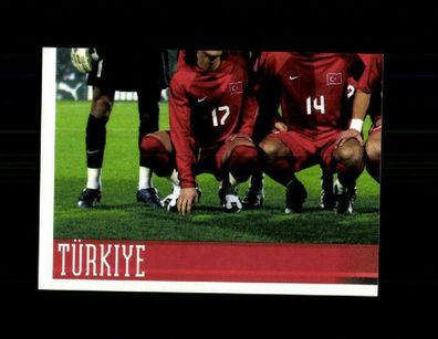 Tei des Mannschaftsbildes Türkei UEFA Euro 2008 Panini Sammelbild Nr. 127