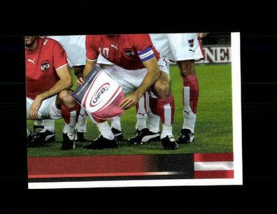 Teil des Mannschaftsbildes Österreich Uefa Euro 2008 Panini Sammelbild Nr. 154