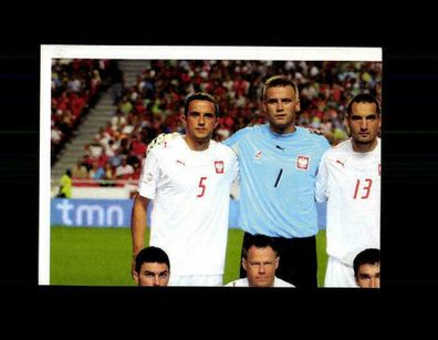 Teil des Mannschaftsbildes Polen Panini UEFA Euro Sammelbild 2008 Nr. 229