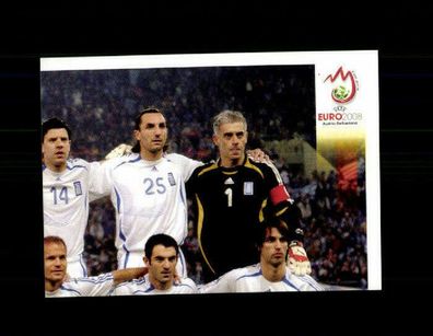 Teil des Mannschaftsbildes Griechenland Panini UEFA Euro Sammelbild 2008 Nr. 360