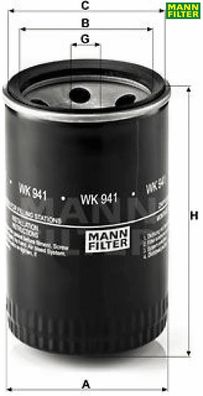 Kraftstofffilter WK941 MANN Dieselfilter Ref. 140593564 140632746