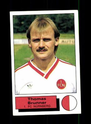 Thomas Brunner 1. FC Nürnberg Panini Sammelbild 1986 Nr. 242