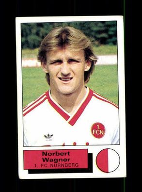Norbert Wagner 1. FC Nürnberg Panini Sammelbild 1986 Nr. 245