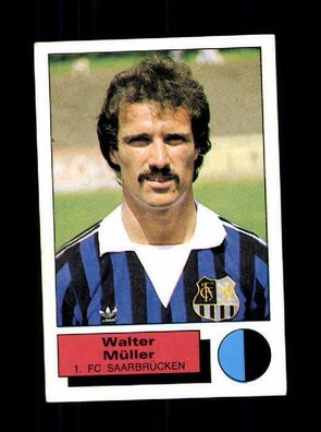 Walter Müller 1. FC Saarbrücken Panini Sammelbild 1986 Nr. 260