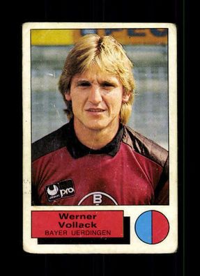 Werner Vollack Bayer Uerdingen Panini Sammelbild 1986 Nr. 291