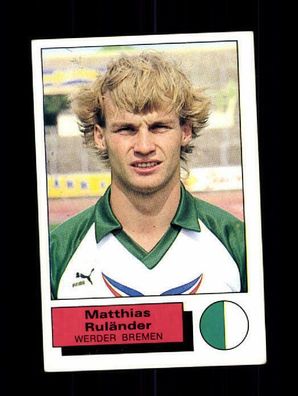 Matthias Ruländer Werder Bremen Panini Sammelbild 1986 Nr. 26