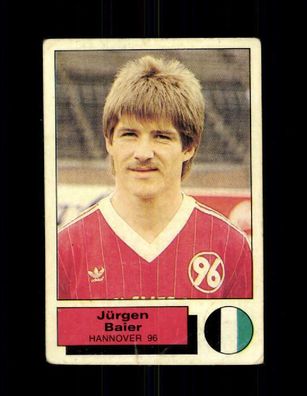 Jürgen Baier Hannover 96 Panini Sammelbild 1986 Nr. 133
