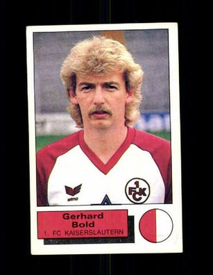 Gerhard Bold 1 FC Kaiserslautern Panini Sammelbild 1986 Nr. 142