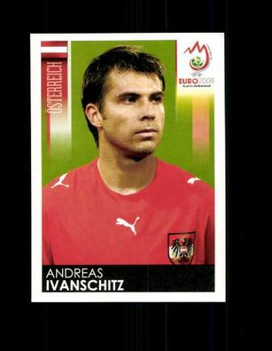 Andreas Ivanschitz Österreich Uefa Euro 2008 Panini Sammelbild Nr. 170