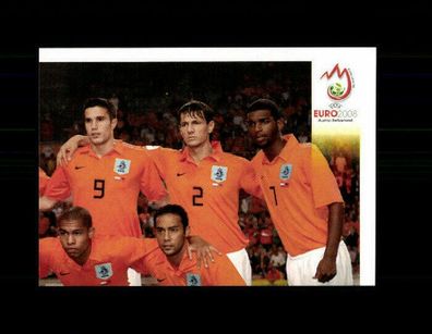 Teil des Mannschaftsbildes Niederlande Panini UEFA Euro Sammelbild 2008 Nr. 256