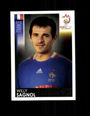 Willy Sagnol Frankreich Panini UEFA Euro Sammelbild 2008 Nr. 343