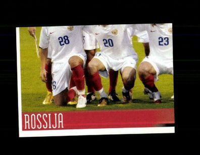 Teil des Mannschaftsbildes Russland Panini UEFA Euro 2008 Sammelbild Nr. 439