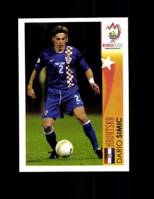 Dario Simic Kroatien Panini UEFA Euro 2008 Sammelbild Nr. 474