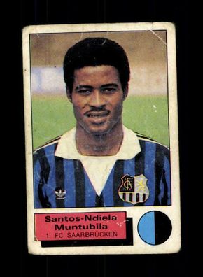 Santos Ndiela Muntubila 1. FC Saarbrücken Panini Sammelbild 1986 Nr. 266