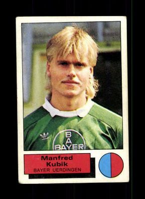 Manfred Kubik Bayer Uerdingen Panini Sammelbild 1986 Nr. 292