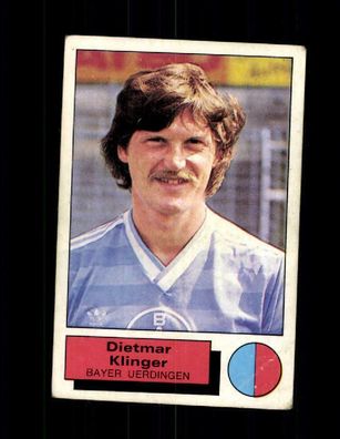 Dietmar Klinger Bayer Uerdingen Panini Sammelbild 1986 Nr. 301