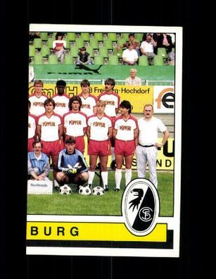 Teil der Mannschaftskarte SC Freiburg Panini Sammelbild 1986 Nr. 374