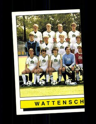 Teil der Mannschaftskarte Wattenscheid 09 Panini Sammelbild 1986 Nr. 400