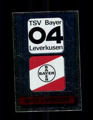 Bayer Leverkusen Wappen Panini Sammelbild 1986 Nr. 171